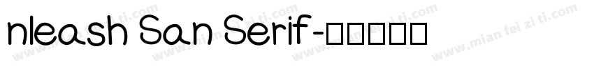 nleash San Serif字体转换